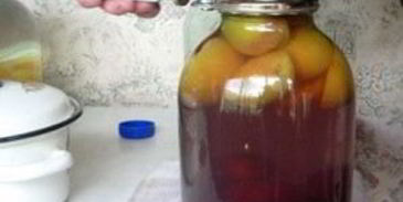 компот из персиков на зиму