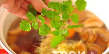 компот из сухофруктов с лимоном и мелиссой