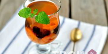 компот из сухофруктов с лимоном и мелиссой
