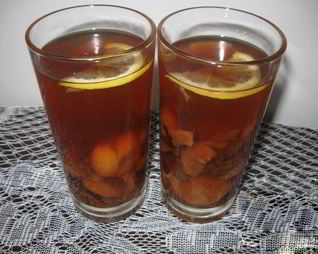 Компот из сухофруктов с лимоном