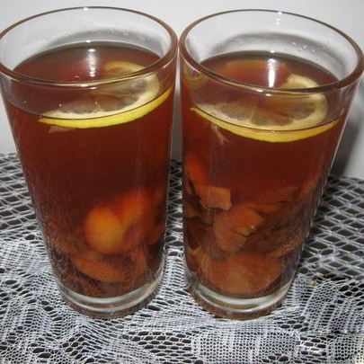 Компот из сухофруктов с лимоном