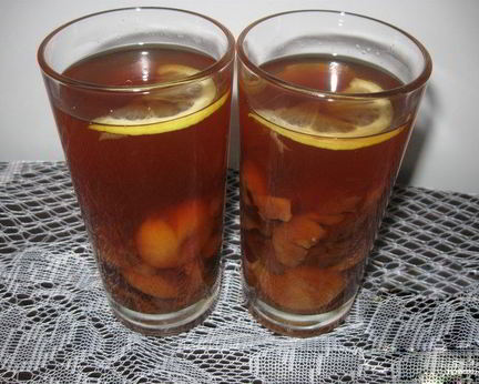 Компот из сухофруктов с лимоном