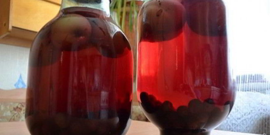 Рецепт компота из винограда с яблоками