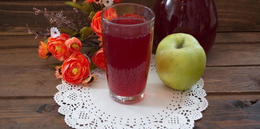 Рецепт компота из вишни с яблоками