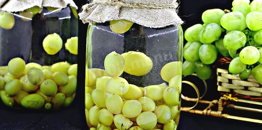 Рецепт компота из зеленого винограда