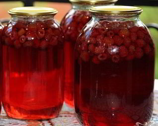 Малиновый компот на зиму