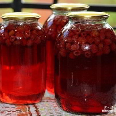 Малиновый компот на зиму