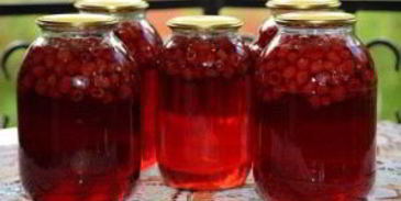 малиновый компот на зиму
