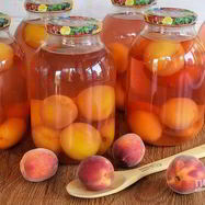 Рецепт Персикового компота на зиму