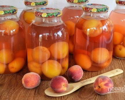 Персиковый компот на зиму