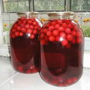 Рецепт Вишневого компота в банке
