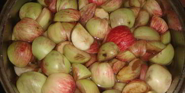 яблочный компот с лаймом и мятой