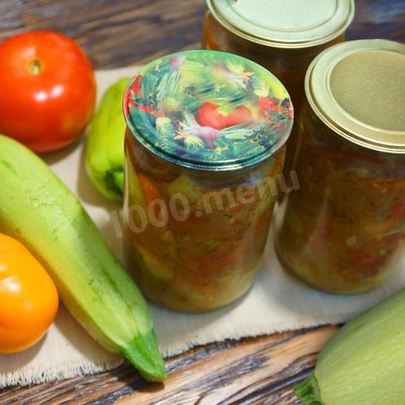 Лечо анкл бенс на зиму с кабачками