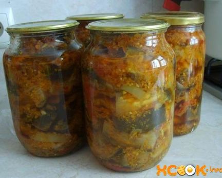 Лечо из баклажанов на зиму