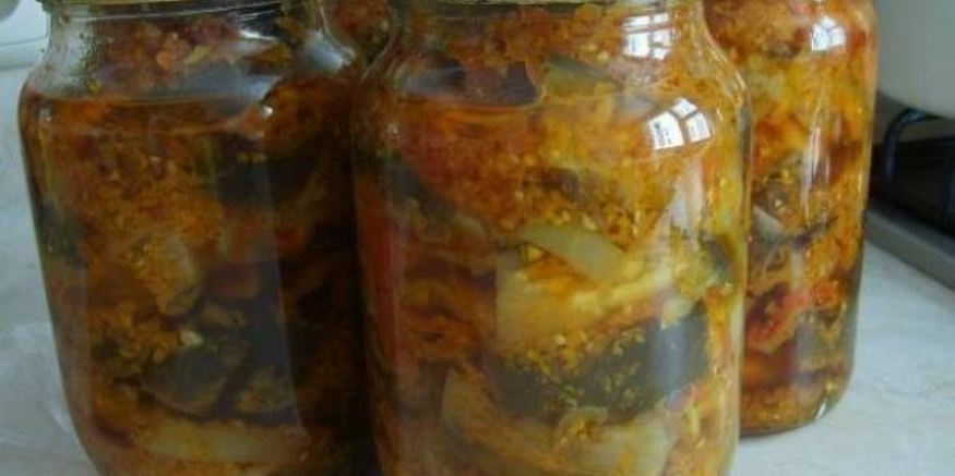Рецепт лечо из баклажанов на зиму