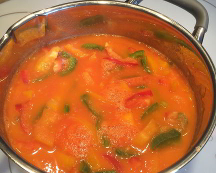 Лечо из болгарского перца и помидоров
