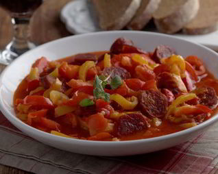 Лечо из кабачков и баклажанов