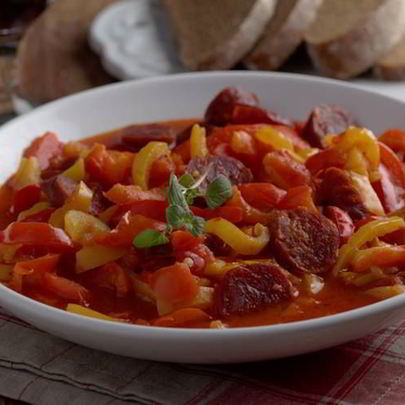 Лечо из кабачков и баклажанов