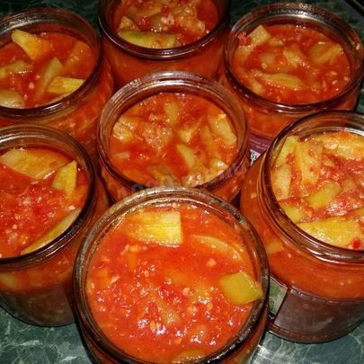 Лечо из огурцов и болгарского перца на зиму