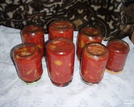 Лечо из помидоров и перца