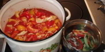 лечо из помидоров и перца