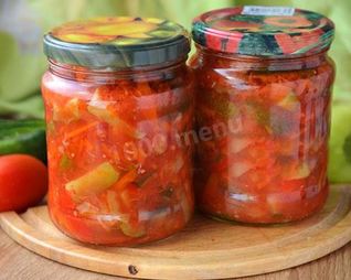 Лечо помидоры огурцы