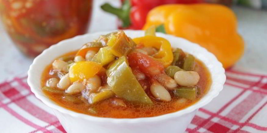 Рецепт лечо с фасолью