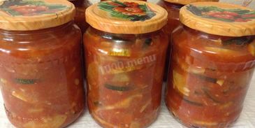 лечо с кабачками и кетчупом на зиму