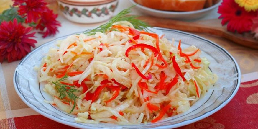 Рецепт капусты провансаль с болгарским перцем