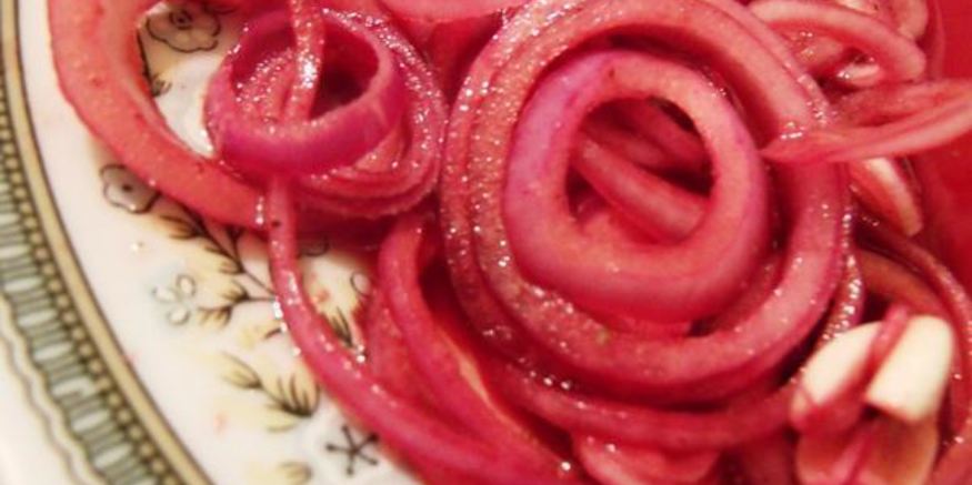 Рецепт лука, маринованного в гранотовом соке