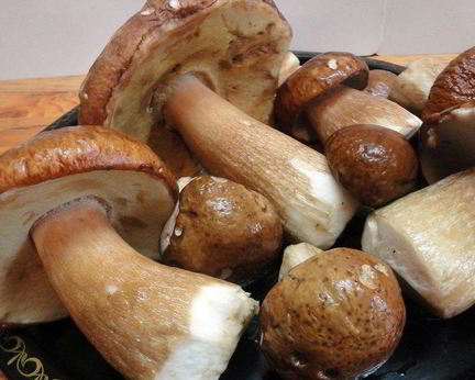 Маринованные белые грибы с чесноком