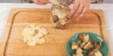 маринованные белые грибы с чесноком