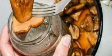 маринованные белые грибы с корицей