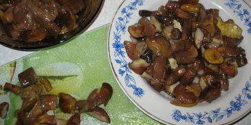 маринованные грибы с овощами