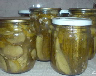 Маринованные огурцы с горчицей