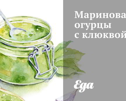 Маринованные огурцы с клюквой