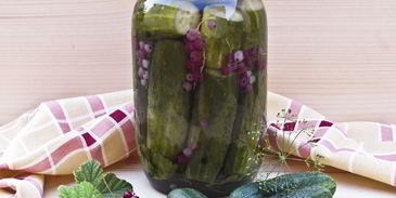 огурцы маринованные с красной смородиной
