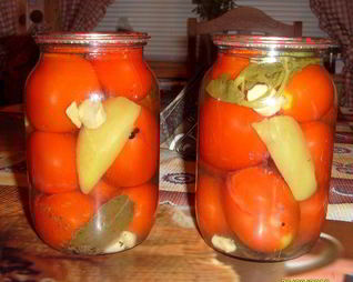 Помидоры, маринованные насухую