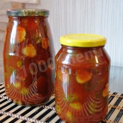 Огурцы в томатном соусе на зиму