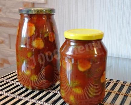 Огурцы в томатном соусе на зиму