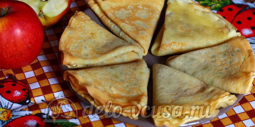 Рецепт блинчиков с повидлом