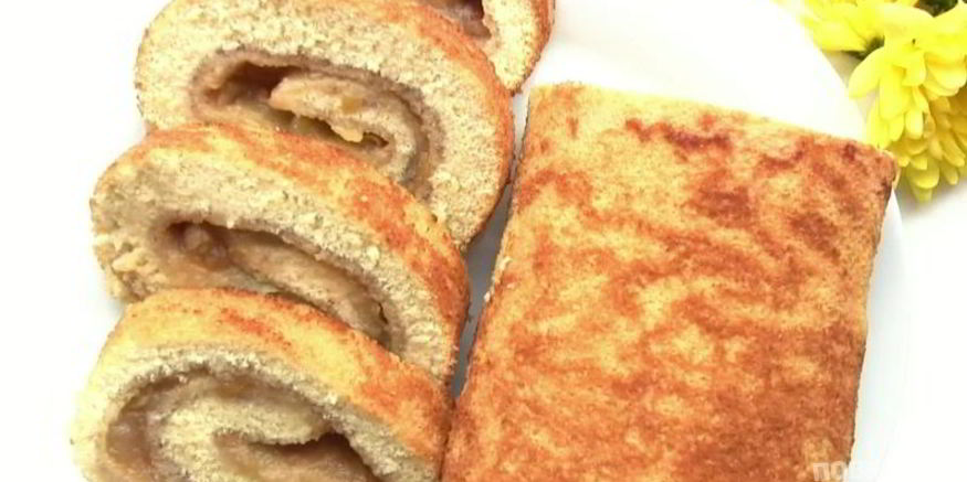 Рецепт рулета с яблочным повидлом