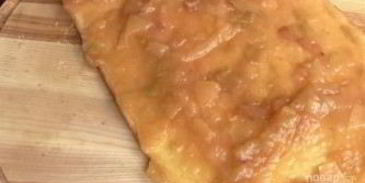 рулет с яблочным повидлом