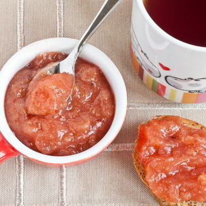 Яблочное повидло с красной смородиной