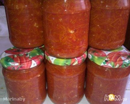 Приправа из томатов и моркови