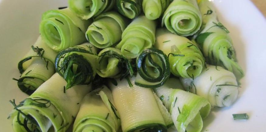 Рецепт быстрых малосольных кабачков