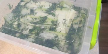 быстрые малосольные кабачки