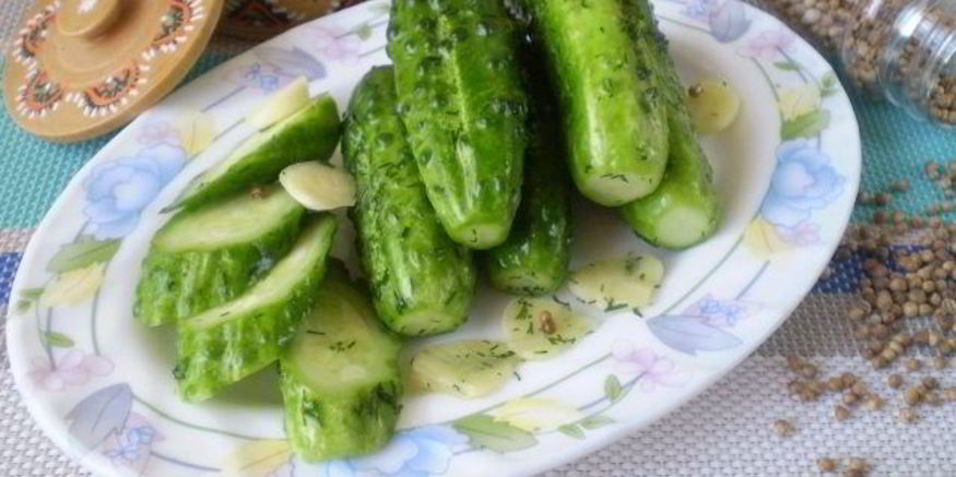 Рецепт быстрых малосольных огурцов в пакете