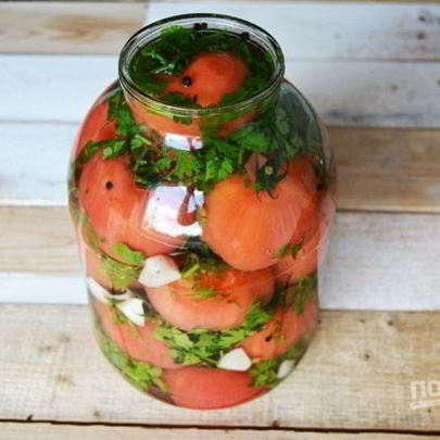 Малосольные помидоры по-грузински