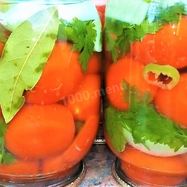 Рецепт Помидоров консервированных с петрушкой луком перцем